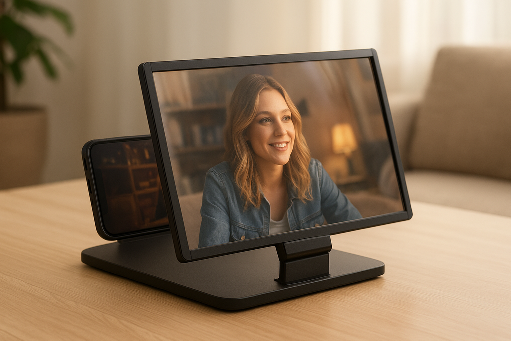 مكبر شاشة الهاتف