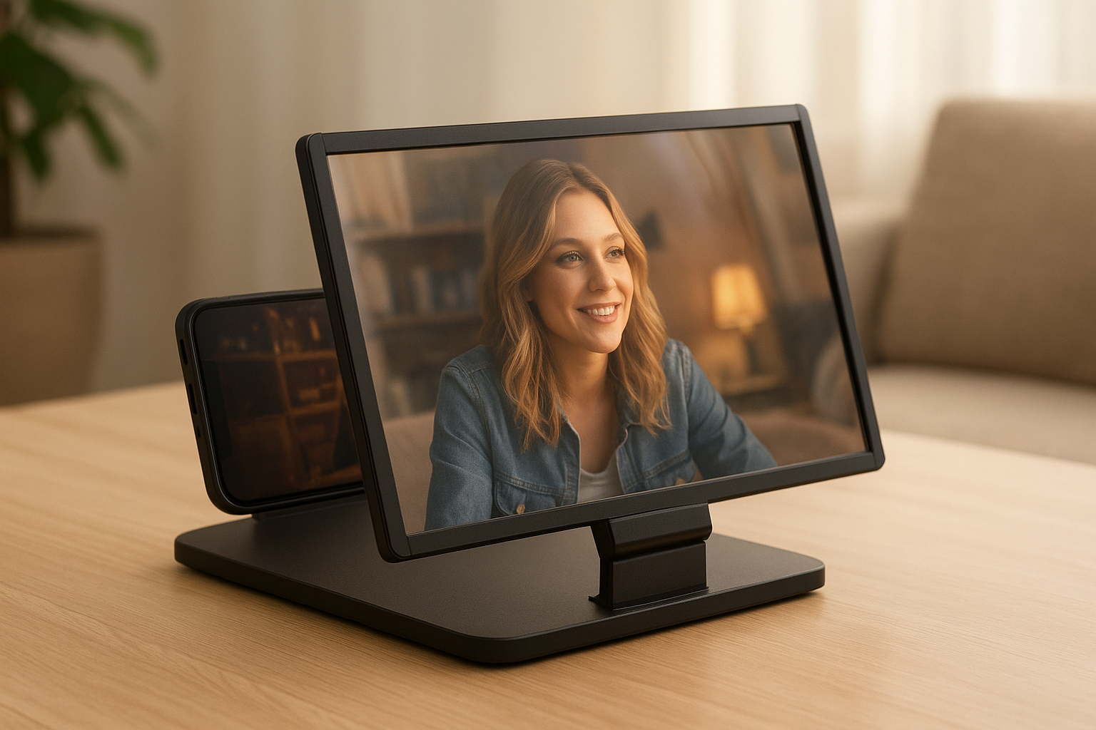 مكبر شاشة الهاتف