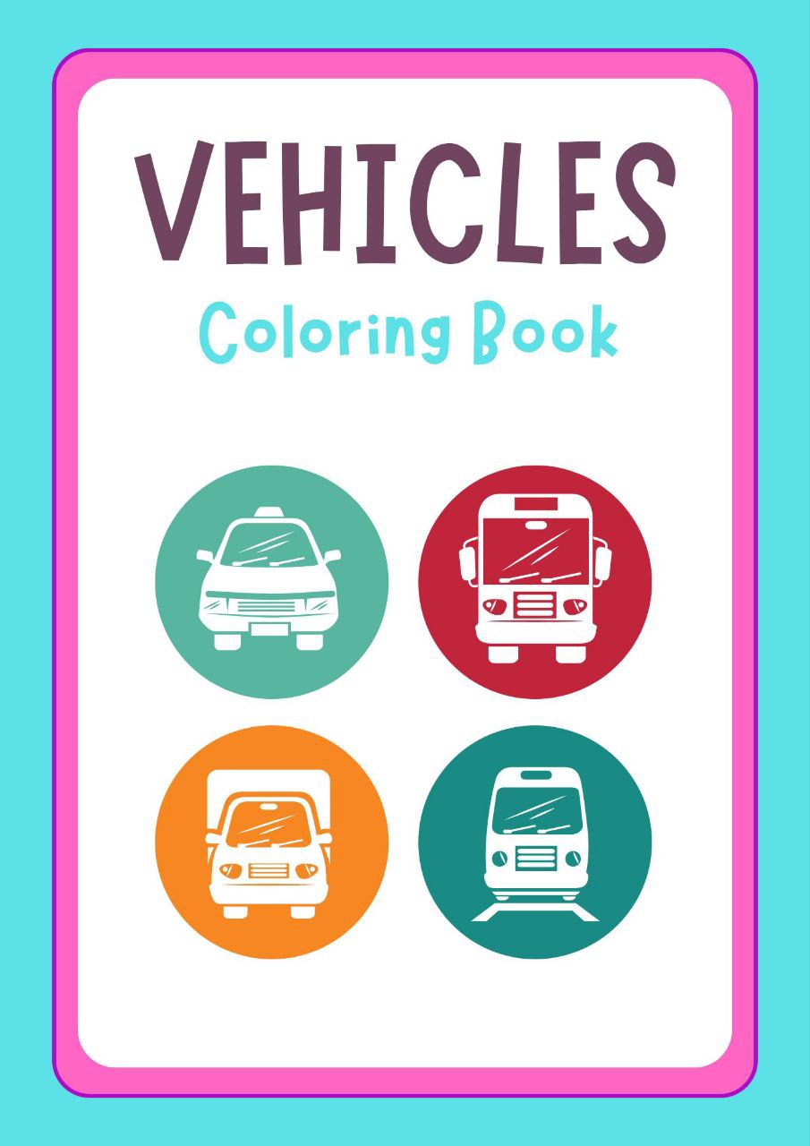 Vehicles Coloring Book