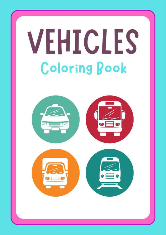 Vehicles Coloring Book