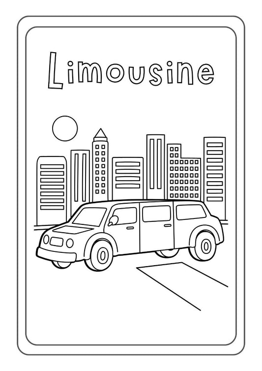 Vehicles Coloring Book